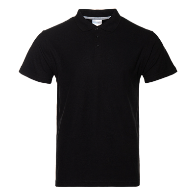 Рубашка поло мужская STAN хлопок/полиэстер 185, 104 (Чёрный)