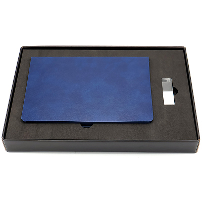 Подарочный набор ЗАМЕТЬ И ЗАПОМНИ, синий