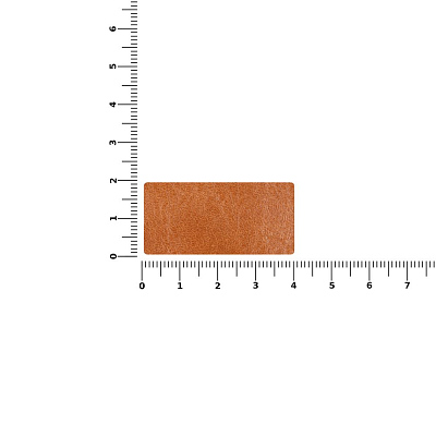 Лейбл кожаный Tuken, S, горчичный