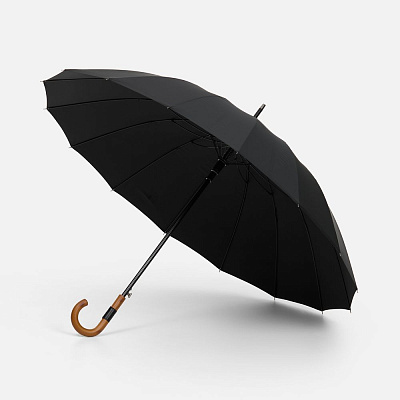 Зонт-трость Cloudfall, черный (Чёрный)