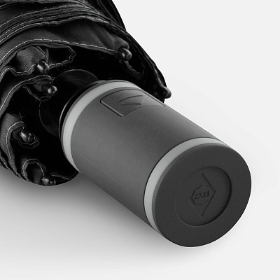 Зонт складной AOC Mini с цветными спицами, серый