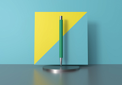 Ручка шариковая "Aurora", покрытие soft touch, зеленое яблоко