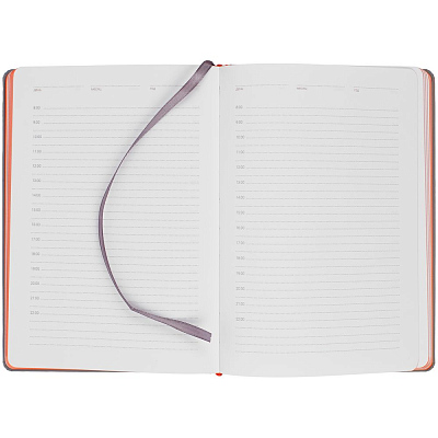 Ежедневник Spain Shall на заказ, недатированный, серый с оранжевым