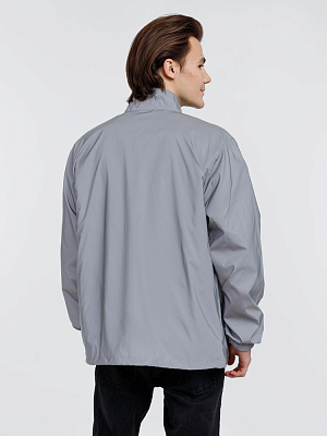 Ветровка Manifest 2.0 из светоотражающей ткани, серая