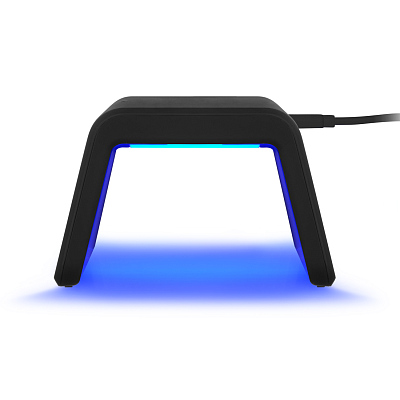 Зарядная станция с часами 15W Флейм (Flame), черная