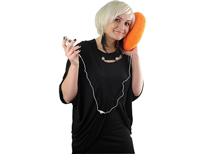 Музыкальная подушка Апельсин