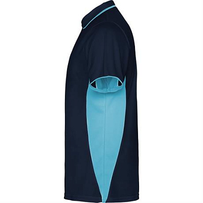 Спортивная футболка поло MONTMELO мужская, МОРСКОЙ СИНИЙ/НЕБЕСНО-ГОЛУБОЙ 3XL