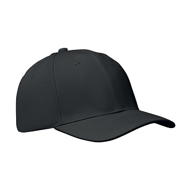 6 panel baseball cap (Черный)