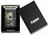 Зажигалка ZIPPO Gambling Design с покрытием Black Matte, латунь/сталь, чёрная, матовая, 38x13x57 мм - Фото 6