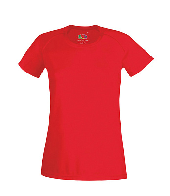 Футболка женская FOTL SS Performance T Lady (Красный)