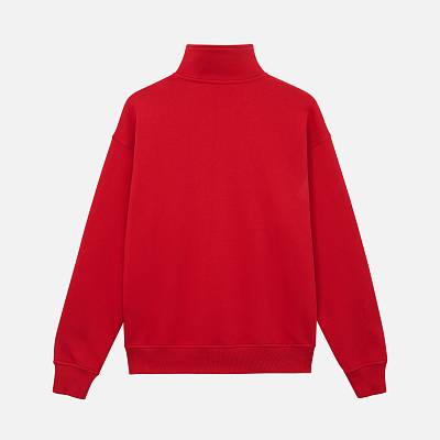 Толстовка на молнии унисекс FLOW, красная, размер XS/S