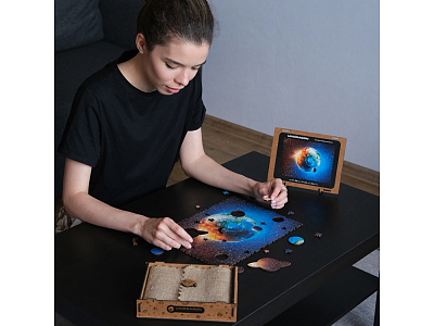 Деревянный пазл Earth