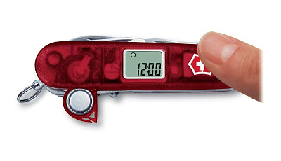 Нож перочинный VICTORINOX Traveller, 91 мм, 27 функций, полупрозрачный красный