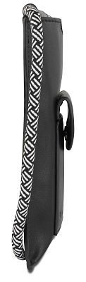 Сумка-чехол для мобильного телефона BUGATTI Almata, чёрная, полиуретан, 11x2x18 см