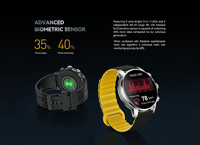 Смарт-часы Kieslect Calling Watch Kr2, черный