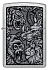 Зажигалка ZIPPO Jungle Design с покрытием Street Chrome, латунь/сталь, серебристая, 38x13x57 мм - Фото 2