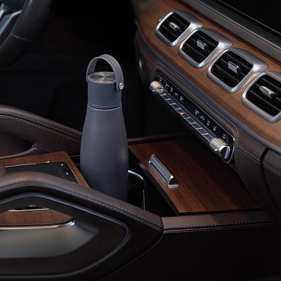 Термобутылка вакуумная герметичная Боска (Bosca), серая