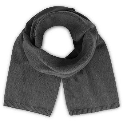 Шарф вязаный  WIND SCARF-S (Тёмно-серый)