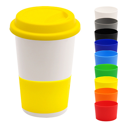 Манжета силиконовая для кружки Magic, желтый