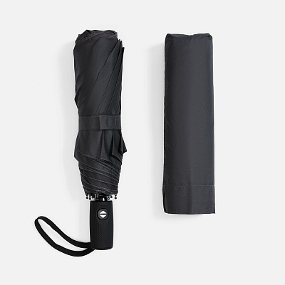 Складной зонт Dome Double с двойным куполом, серый