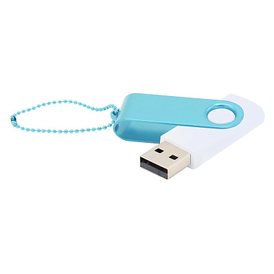 Флешка Designer To Go 2.0 USB 16Gb  (Белый/голубой)