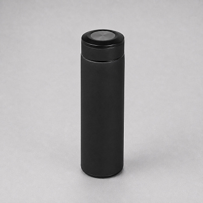 Вакуумный термос Vacuum Flask C1, soft touch, 420мл (Черный/серебристый)