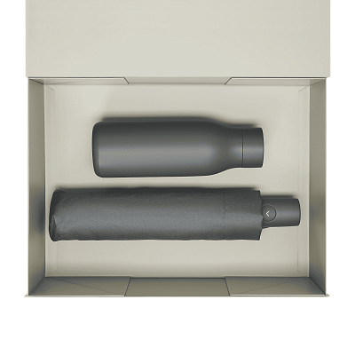 Подарочный набор Sevilla, Atlanta, серый (зонт, термобутылка)