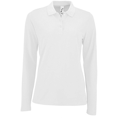 Рубашка поло женская с длинным рукавом Perfect LSL Women, красная (Белый)