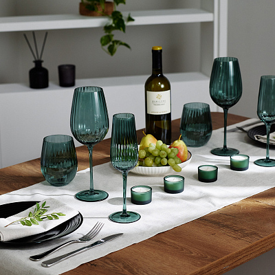 Набор ароматических свечей Sento, зеленый