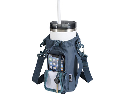 Сумка-чехол для бутылки Трип Эви (Серо-синий)