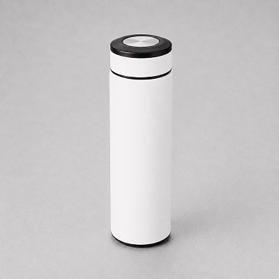 Вакуумный термос Vacuum Flask C1, soft touch, 420мл (Белый/черный/серебристый)
