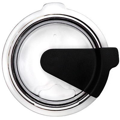 Кружка с крышкой Velvet Duo, софт-тач, чёрная