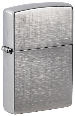 Зажигалка ZIPPO Classic с покрытием Brushed Chrome, латунь/сталь, серебристая, матовая, 38x13x57 мм (Серебристый)