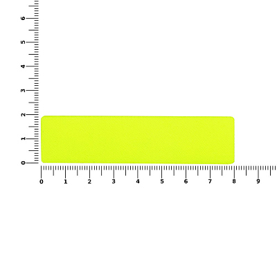 Наклейка тканевая Lunga, S, желтый неон