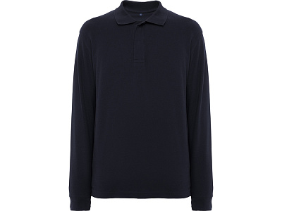 Рубашка поло Rover c длинным рукавом,  мужская (Синий нэйви)