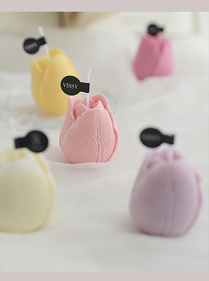 Свеча Тюльпан Оксфорд, розовый