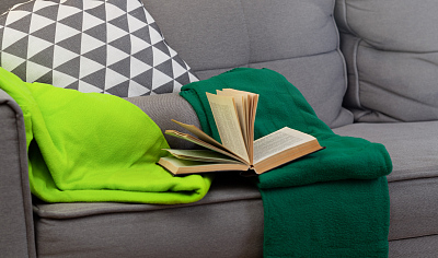 Плед "Байкал", зеленый