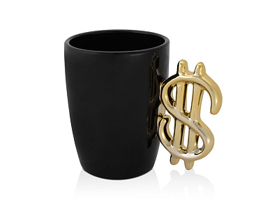 Кружка Доллар (Черный/золотистый)