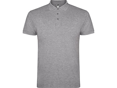 Рубашка поло Star мужская (Серый меланж)