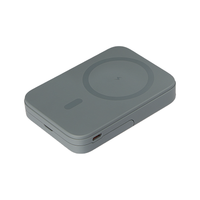 Внешний аккумулятор Union PD 10000mAh с функцией беспроводной зарядки 15W  (Серый)