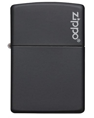 Зажигалка ZIPPO Classic с покрытием Black Matte, латунь/сталь, чёрная, матовая, 38x13x57мм (Черный)