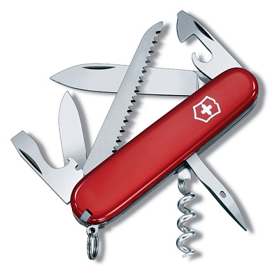 Нож перочинный VICTORINOX Camper, 91 мм, 13 функций  (Красный)