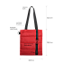 Шоппер Superbag Bubble, с кнопкой (красный с черным) - Фото 5