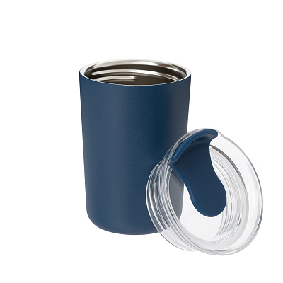 Термокружка вакуумная Страда, синяя