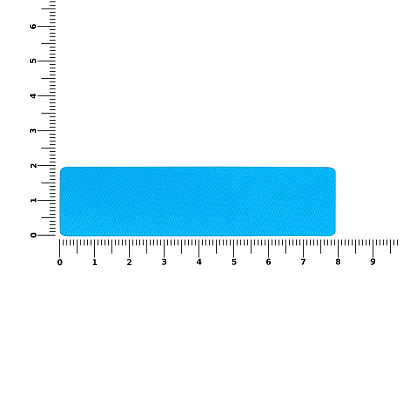 Наклейка тканевая Lunga, S, голубая