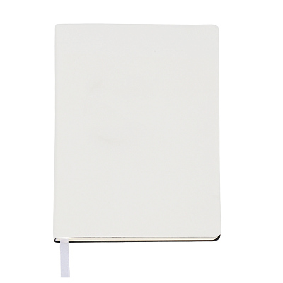 Ежедневник A5 недатированный Simflex в мягком переплёте, белый