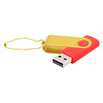 Флешка Designer To Go 2.0 USB 16Gb  (Красный/желтый)