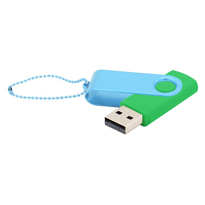 Флешка Designer To Go 2.0 USB 16Gb  (Зеленый/Бирюзовый)