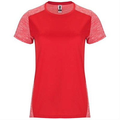 Спортивная футболка ZOLDER WOMAN женская, КРАСНЫЙ/ПЁСТРЫЙ КРАСНЫЙ XL (Красный/Пёстрый красный)