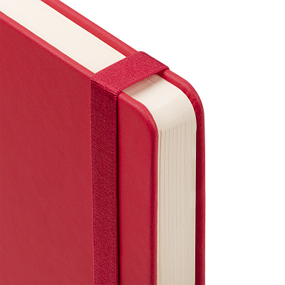 Ежедневник недатированный HAMILTON, A5, алый, кремовый блок